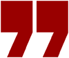 Anführungszeichen rot