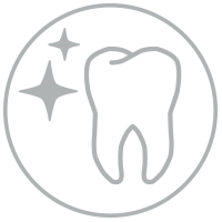 Icon Ästhetik - Zahn mit zwei Sternen