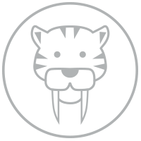 Icon Kinderzahnheilkunde - Kopf Säbelzahntiger