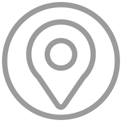 Icon Karten Marker - graue Linien