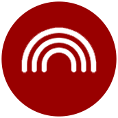 Icon Regenbogen - rot