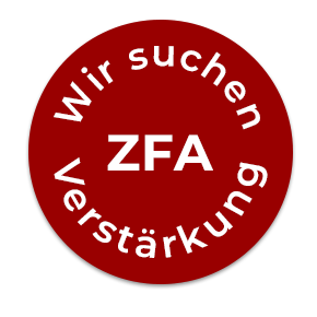 Stellenangebot Badge - Wir suchen ZFA Verstärkung
